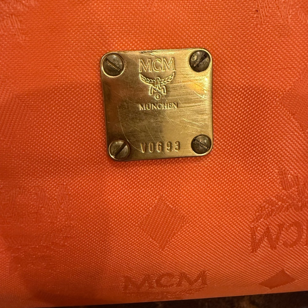 MCM Orange Shoulder Bag V0693-Germany - Picture 2 of 13